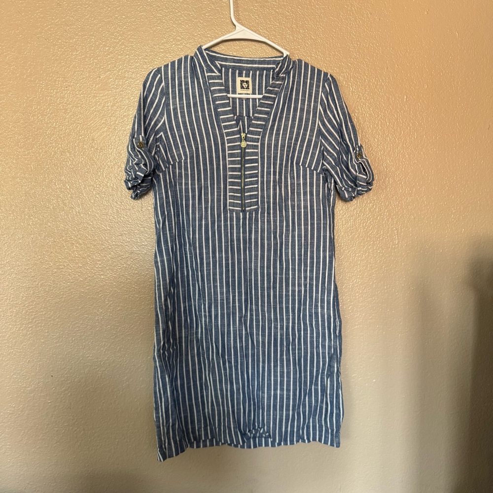 Anne Klein Blue and White Dress‎ Women’s 2